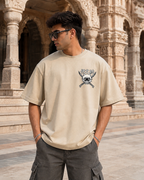 Inosuke Hashibira Oversized Anime T-Shirt - Beige
