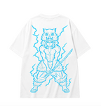 Inosuke Hashibira Oversized Anime T-Shirt - White