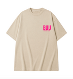 Kid Buu Oversized Anime T-Shirt - Beige