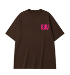 Kid Buu Oversized Anime T-Shirt - Coffee Brown