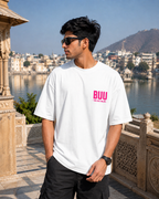 Kid Buu Oversized Anime T-Shirt - White