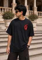 Kokushibo Oversized Anime T-Shirt - Black