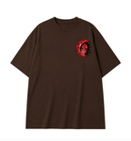 Kokushibo Oversized Anime T-Shirt - Coffee Brown