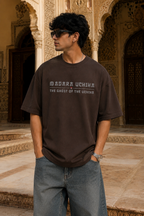 Madara Uchiha Oversized Anime T-Shirt - Coffee Brown