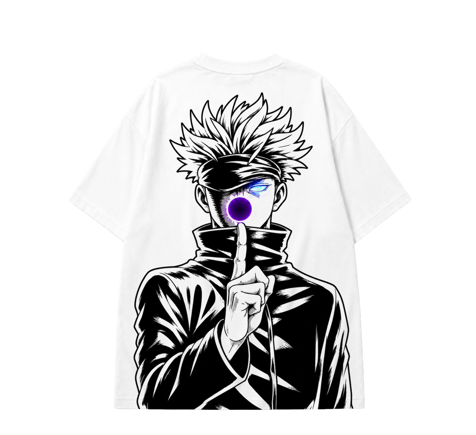 SATORU GOJO Oversized Anime T-Shirt - White