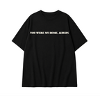 Eren x Mikasa Oversized Anime T-Shirt | Attack on Titan Graphic Tee - Black