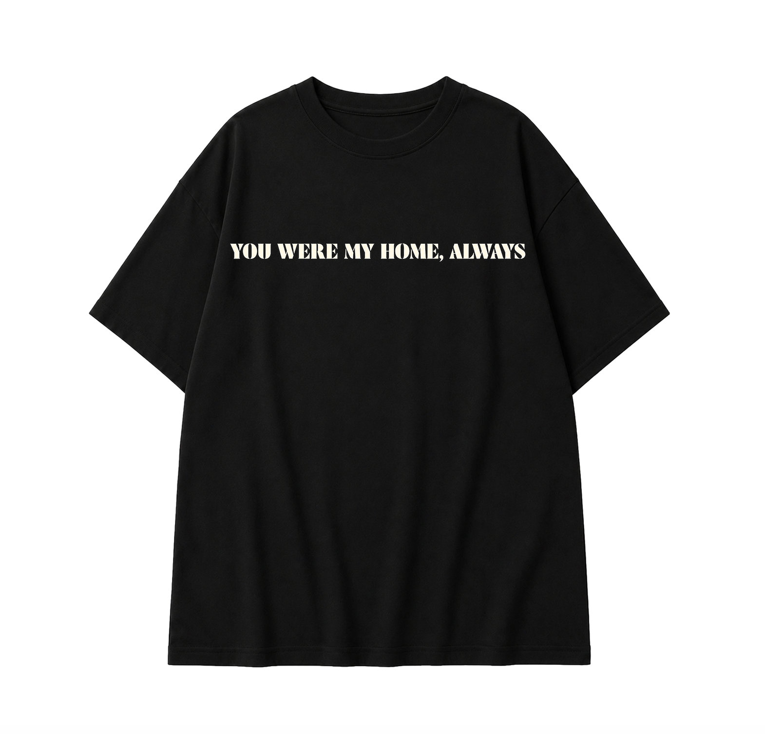 Eren x Mikasa Oversized Anime T-Shirt | Attack on Titan Graphic Tee - Black