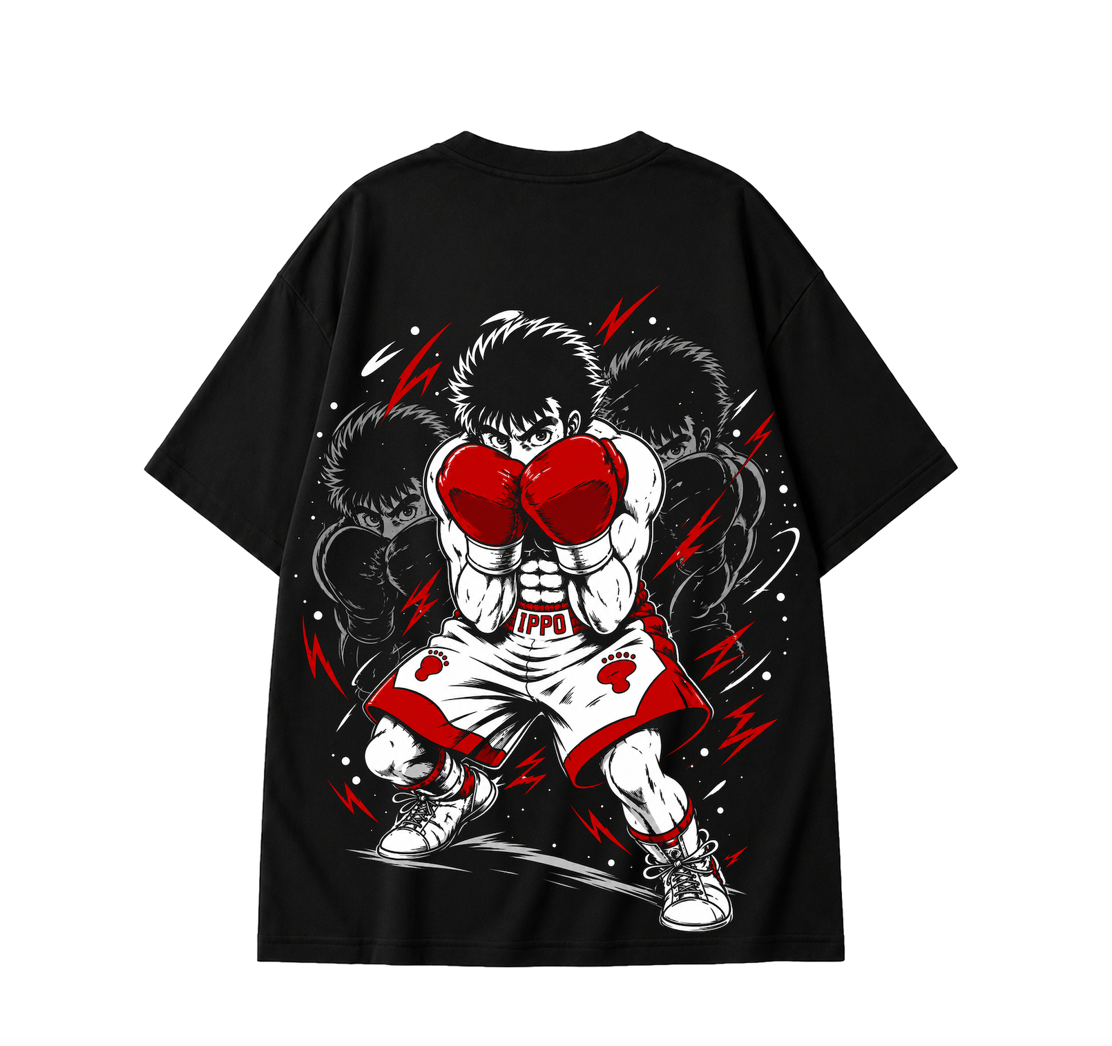 HAJIME NO IPPO Anime T-Shirt - Black