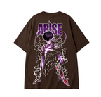 Solo Leveling Arise Anime T-Shirt - Coffee Brown