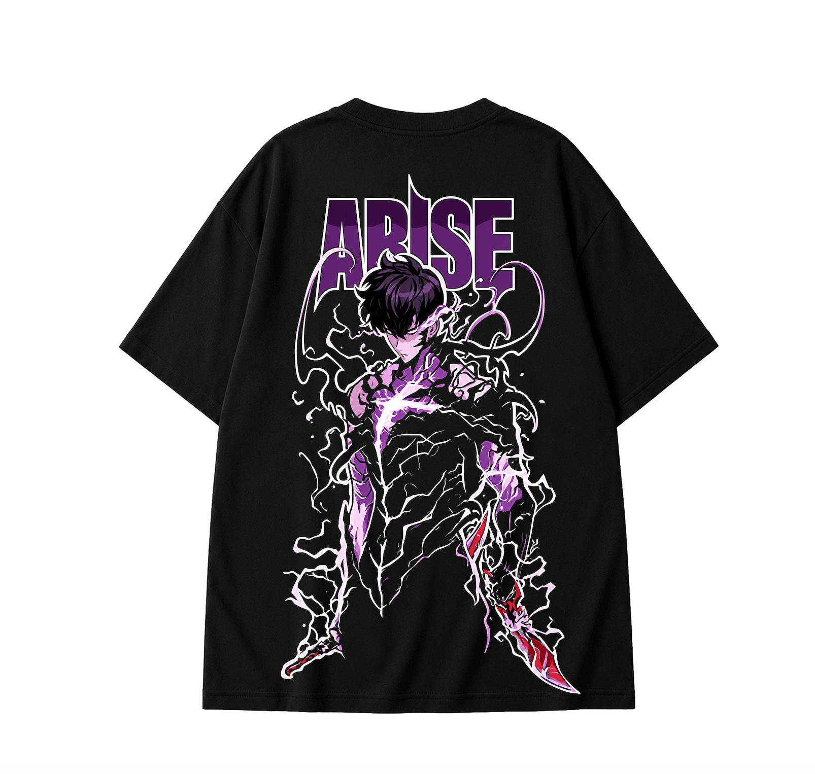 Solo Leveling Arise Anime T-Shirt - Black
