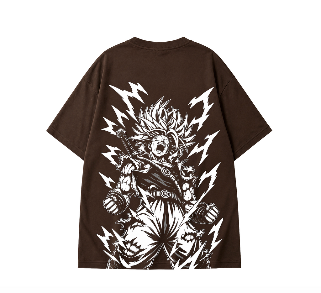 Future Trunks Anime T-Shirt - Coffee Brown