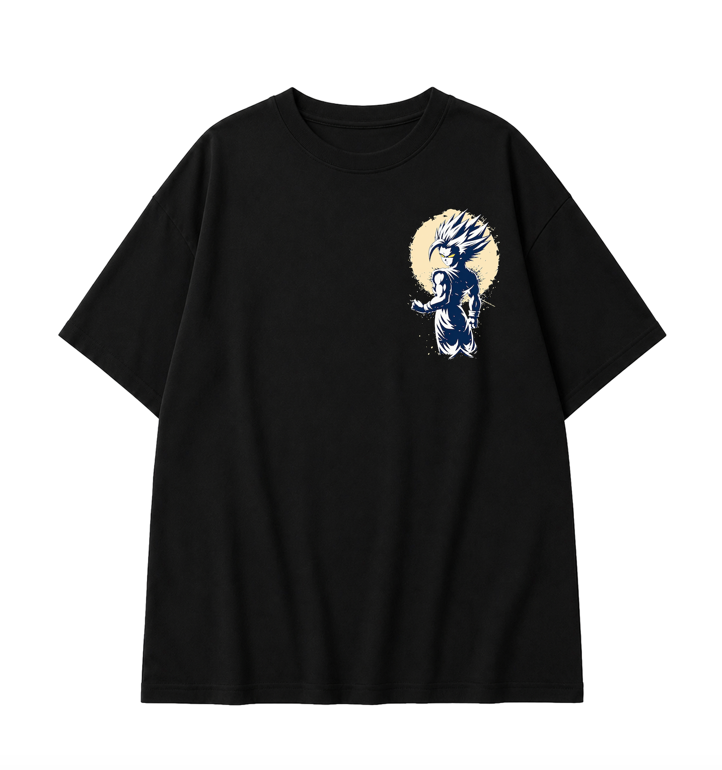 Gohan SSJ2 Oversized Anime T-Shirt - Black