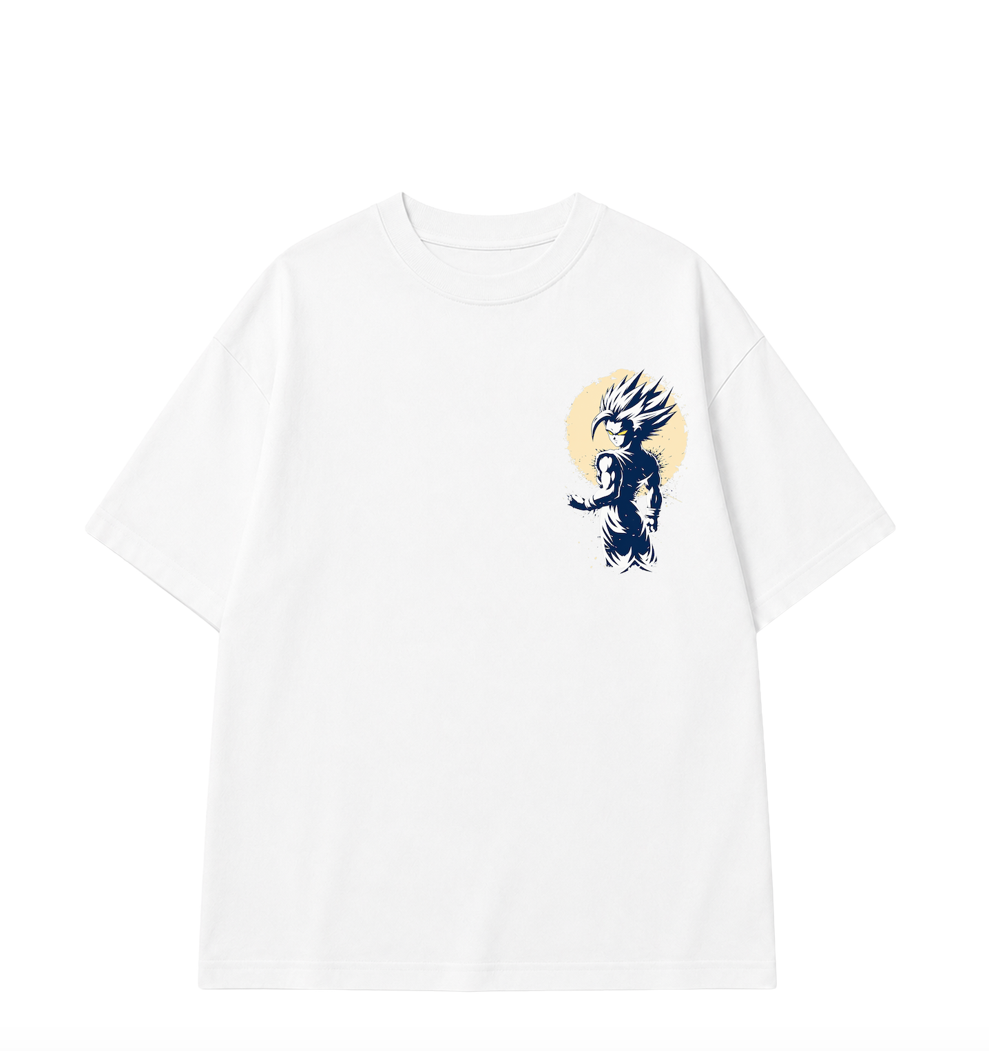Gohan SSJ2 Oversized Anime T-Shirt - White