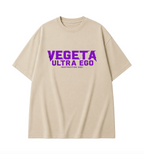 Vegeta Ultra Ego Oversized Anime T-Shirt - Beige