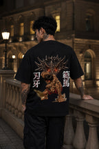Baki Hanma Oversized Anime T-Shirt - Black