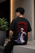Muzan Kibutsuji Oversized Anime T-Shirt - Black