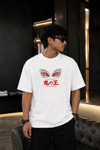 Muzan Kibutsuji Oversized Anime T-Shirt - white