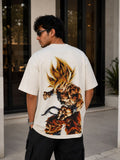 Goku Anime Oversized T-Shirt - White