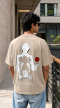 Death Note Oversized Anime T-Shirt - Beige
