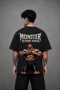 Jack Hanma Oversized Anime T-Shirt - Black