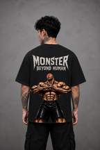 Jack Hanma Oversized Anime T-Shirt - Black