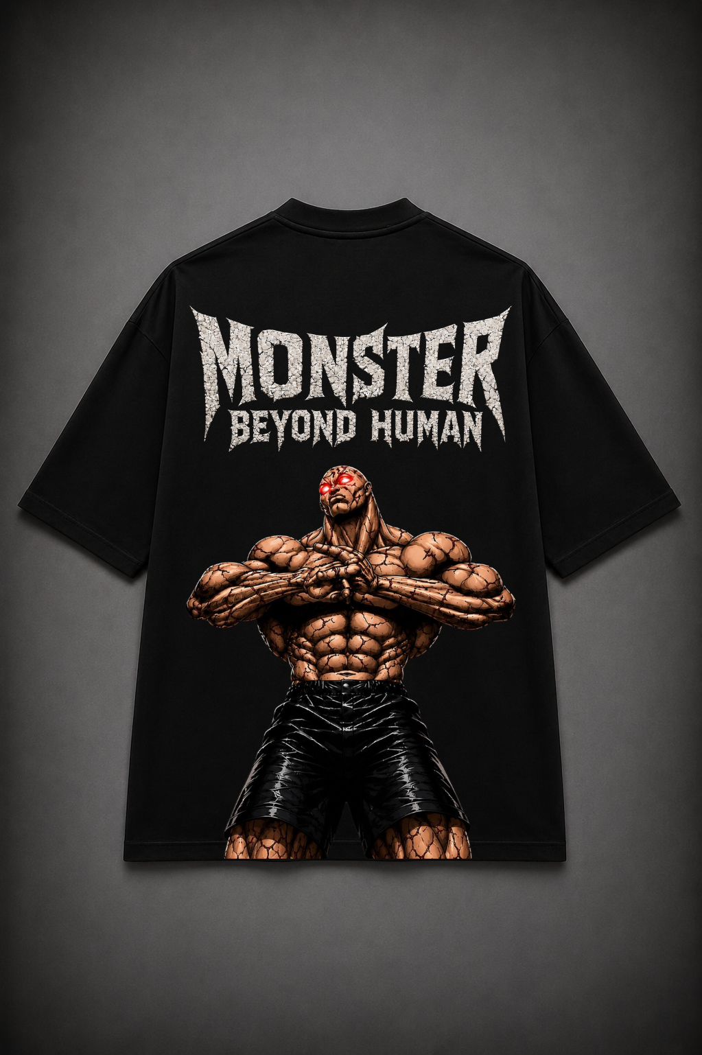 Jack Hanma Oversized Anime T-Shirt - Black
