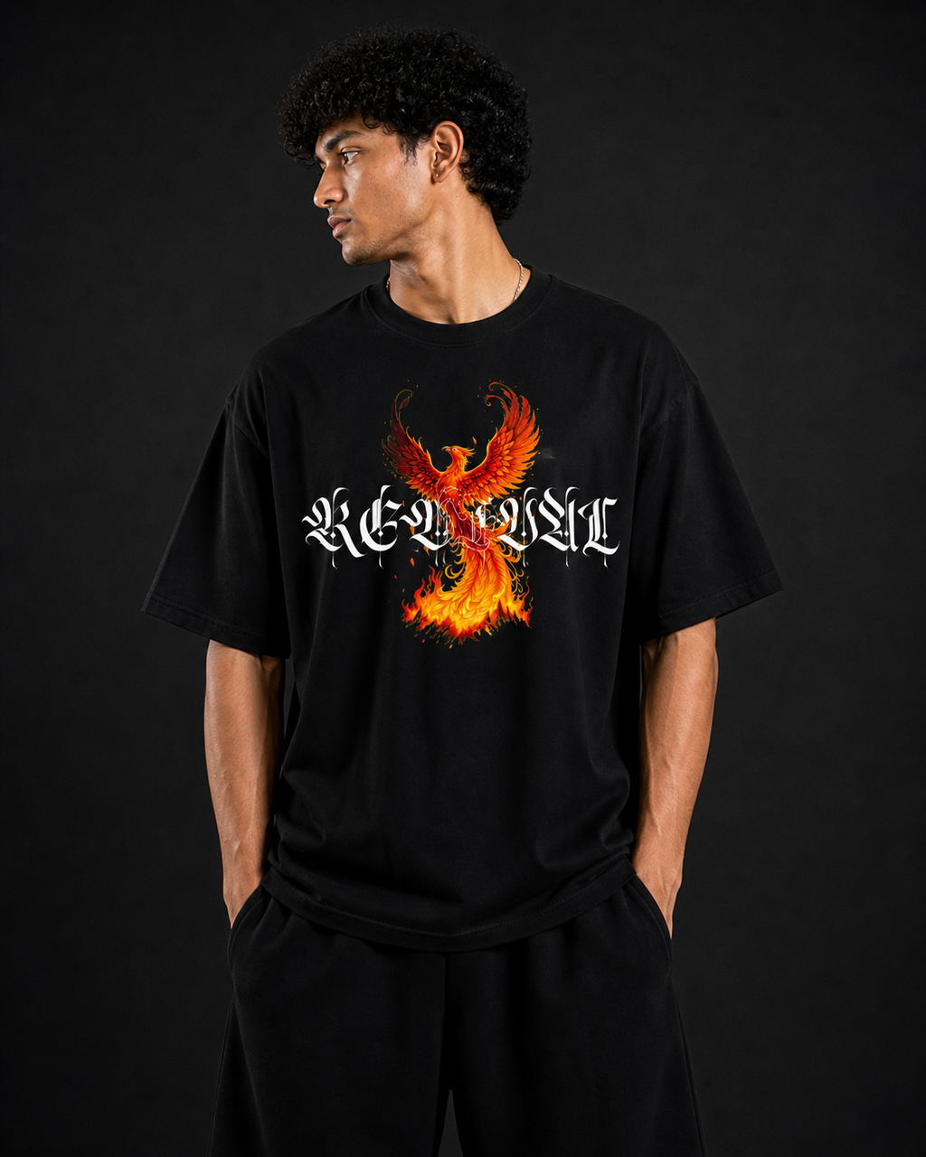 Phoenix Graphic Oversized T-Shirt