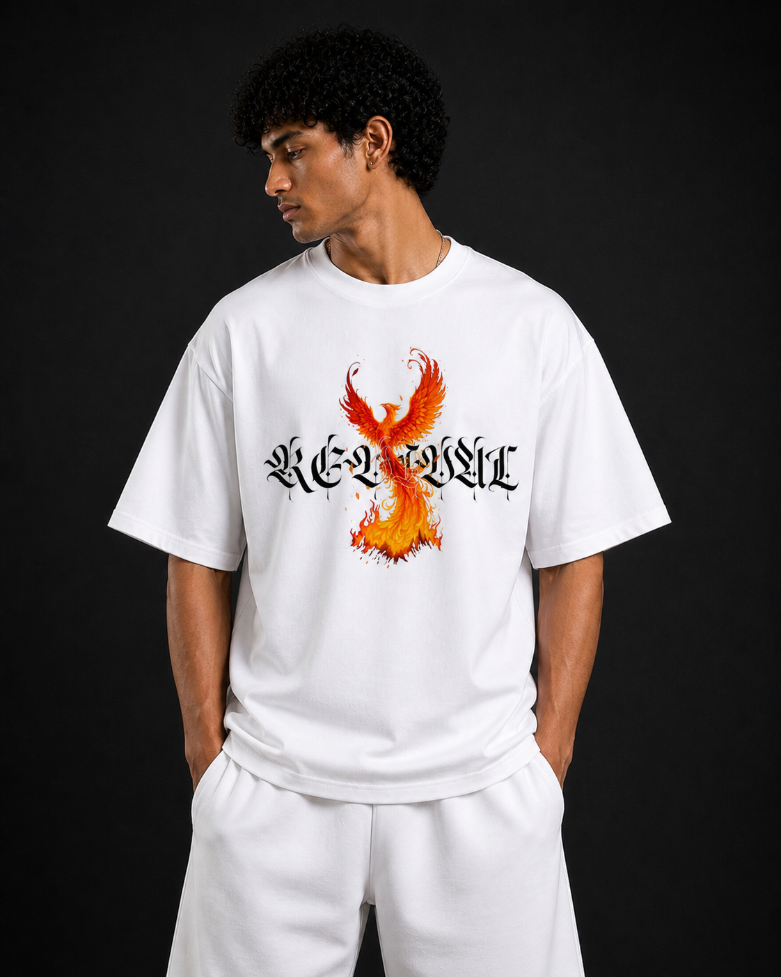 Phoenix Graphic Oversized T-Shirt